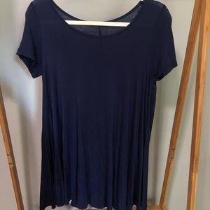 navy blue t-shirt dress